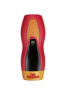 Masturs Solara Fire Sorceress Multi Function Masturbator in vibrant red and yellow design with control buttons.