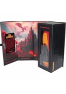 Masturs Solara Fire Sorceress Multi Function Masturbator packaging with fantasy artwork featuring dragons and castles.