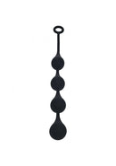 Levelz Waterdrop Silicone Anal Balls L 40 MM Black for comfortable stretch and satisfying fullness.