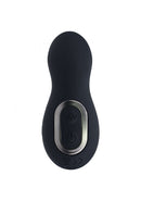 Levelz Vibrating & Thrusting Prostate Massager Black top view, showcasing its sleek design and control buttons.