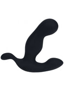 Levelz Heating & Vibrating Silicone Prostate Stimulator Black featuring an ergonomic design for enhanced pleasure.