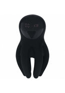 Digital Vibrating Penis Head Stimulator with Tentacles Black, ergonomic design and advanced vibration features.