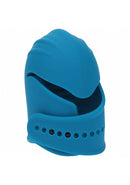 LEVELZ Adjustable Vibrating Silicone Penis Head Stimulator Teal showcasing its sleek design and adjustable features.