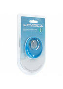 LEVELZ Vibrating Liquid Silicone Cock & Ball Ring Teal packaging displayed, featuring a teal silicone design.