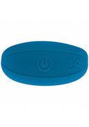 LEVELZ Vibrating Liquid Silicone Cock & Ball Ring Teal, flexible enhancement ring, soft liquid silicone, comfortable fit.