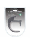 Levelz Bunny Vibrating Lasso Cock Ring & Shaft loop Black package showing product design and silicone material