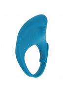 Levelz Adjustable Vibrating Cock Ring Teal, premium silicone with adjustable support, designed for enhanced stimulation.