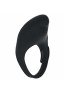 Levelz Adjustable Vibrating Silicone Cock Ring Black, sleek design with targeted vibration for enhanced sensation.