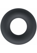 Levelz Liquid Silicone Cock Ring M Black - premium silicone performance ring for enhanced firmness and comfort.