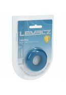 Levelz Liquid Silicone Cock Ring S Teal packaging with premium silicone ring displayed.
