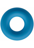 Levelz Liquid Silicone Cock Ring S Teal circular enhancement ring made of liquid silicone in teal color.
