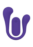 Loveline Flexease Bend Vibrator Purple, dual-ended flexible vibrator for targeted relaxation and comfort.