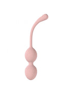 Loveline PelviFit Beads 10 Function Vibrating Kegel Vibe Pink on a white background.