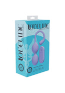 Loveline PelviFit Beads 10 Function Vibrating Kegel Vibe Lavender packaging showing dual-beaded design for pelvic wellness.