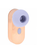 Loveline Budsie Airtaptech Vibrator Lavender showing its compact design and lavender silicone tip for stimulation.