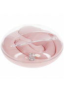 Loveline Daydream Vibrator Pink in elegant round design with a sparkling accent and sleek controller.