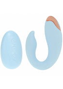 Loveline Daydream Vibrator Blue remote-control dual-stimulation vibrator for G-spot and clitoral pleasure.