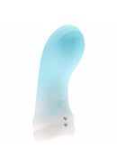 Loveline Mist Finger Vibrator Blue - compact clitoral stimulator with ergonomic design and whisper-quiet operation.