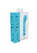 Loveline Cherie 10 Function G-Spot Vibrator Blue packaging with sleek design and vibrant color.