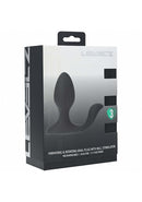 Levelz Vibrating & Rotating Anal Plug with Ball Stimulator Black packaging showcasing the product features and design.