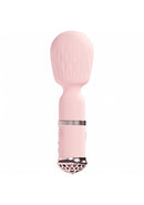 Loveline Velour Mini Wand Pink, a compact textured wand in soft silicone for precise stimulation and comfortable use.