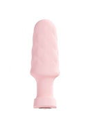 Loveline Velvet Remote Control Vibrating Plug Pink, smooth textured vibrating plug designed for customizable stimulation.
