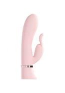 Loveline Tendre Rabbit Vibrator Pink showcasing its elegant design for dual internal and external stimulation.