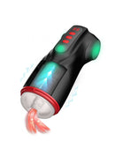 Masturs Raven Shadow Sinner Multi Function Masturbator with suction, vibration, and interactive lighting effects.