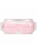 Ouch 3D Blindfold Powder Pink - soft contoured blindfold in packaging for comfortable sleep and relaxation.