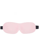 Ouch 3D Blindfold Powder Pink, soft contoured blindfold with molded eye pockets for comfort and lightweight fit.