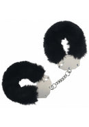 OUCH! HEAVY DUTY FLUFFY HANDCUFFS - BLACK-1
