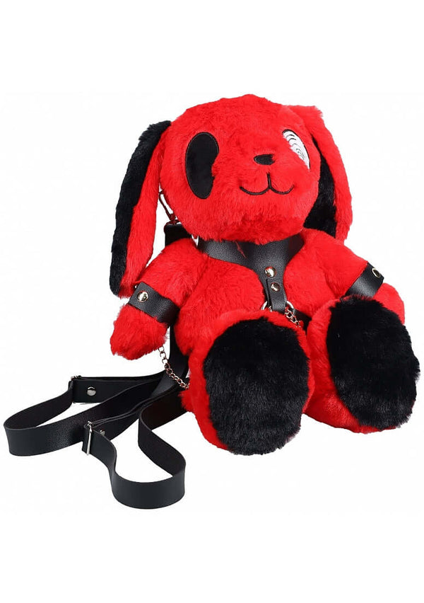 BUNNY BACKPACK CIRCLE EYE LARGE RED-0