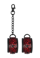 OUCH! LUXURY HAND CUFFS BURGUNDY-5