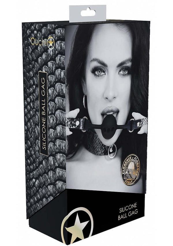 OUCH! FLORENCE COLLECTION SILICONE BALL - BLACK-1