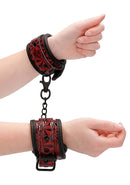 OUCH! LUXURY HAND CUFFS BURGUNDY-6