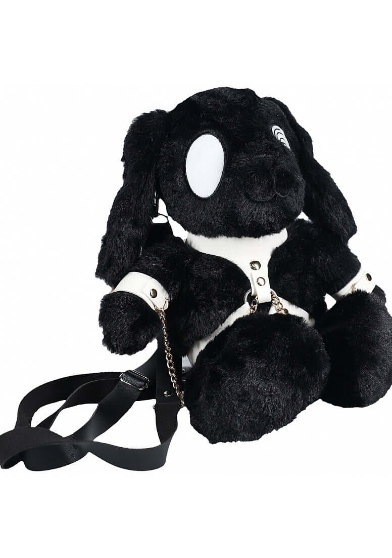BUNNY BACKPACK CIRCLE EYE LARGE BLACK-1