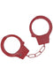 OUCH! CLASSIC METAL HANDCUFFS RED-0