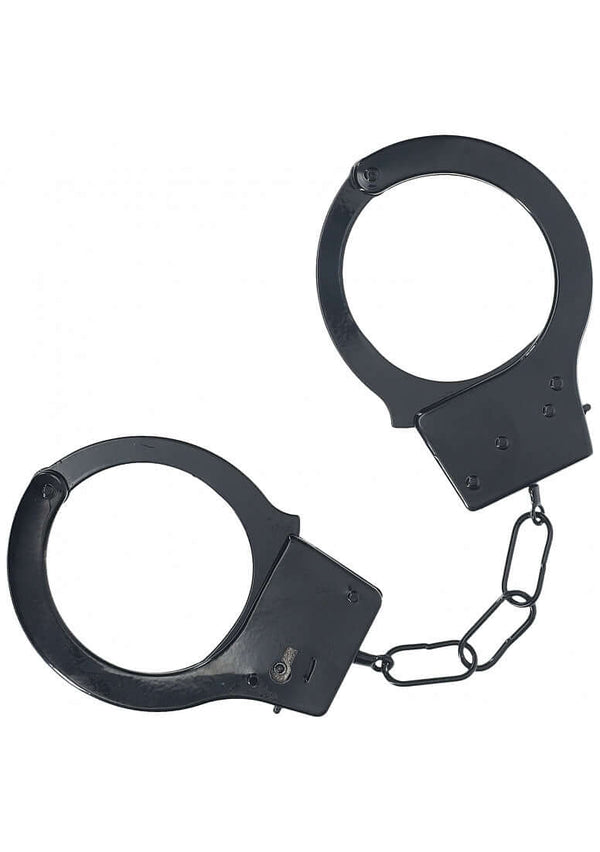 OUCH! CLASSIC METAL HANDCUFFS BLACK-0