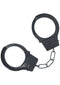 OUCH! CLASSIC METAL HANDCUFFS BLACK-0