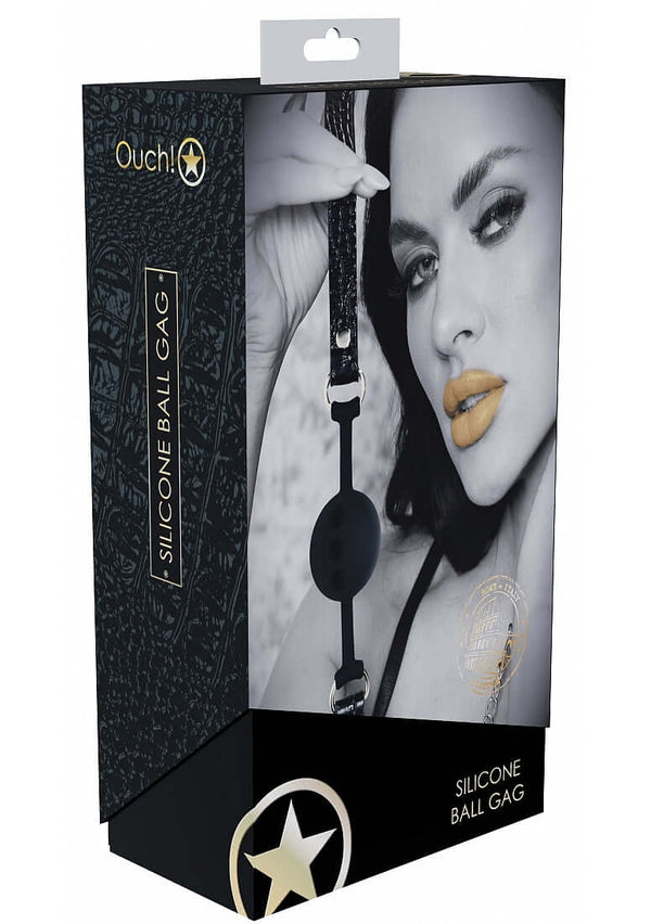 OUCH! ROME COLLECTION SILICONE BALL GAG-1