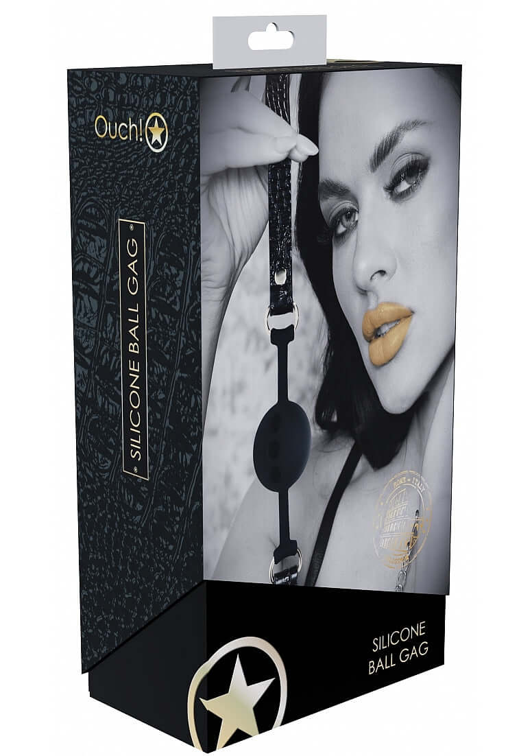 OUCH! ROME COLLECTION SILICONE BALL GAG-1