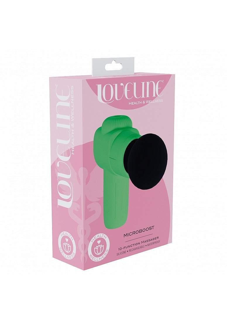 LOVELINE MICROBOOST MASSAGER SILICONE GREEN-2