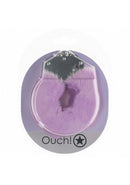 OUCH! HEAVY DUTY FLUFFY HANDCUFFS LAVENDER-1
