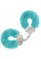 OUCH! HEAVY DUTY FLUFFY HANDCUFFS - BLUE-0