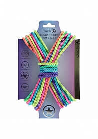 OUCH! BONDAGE ROPE 10 METERS MULTICOLOR 2-0