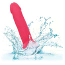 Neon Silicone Studs 6 Inch Pink Vibrator Splashing in Water - Vibrant, Realistic Pleasure