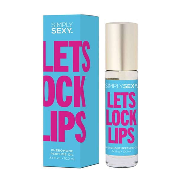 Simply Sexy Pheromone Perfume Oil Roll-On Let's Lock Lips 0.34 oz for enhancing natural allure by Classic Brands.