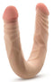 Dr. Skin Plus 14-Inch Posable Double Dong - Realistic, Flexible Dual-Ended Dildo for Versatile Intimate Play.