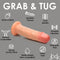 JOCK Real Skin 8” Vibrating Silicone Dildo - Ultra Realistic Dual Density, Suction Cup Base