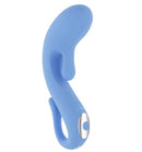 Selopa Smooth Operator G-Spot Vibrator Blue showcasing its curved design for targeted stimulation.